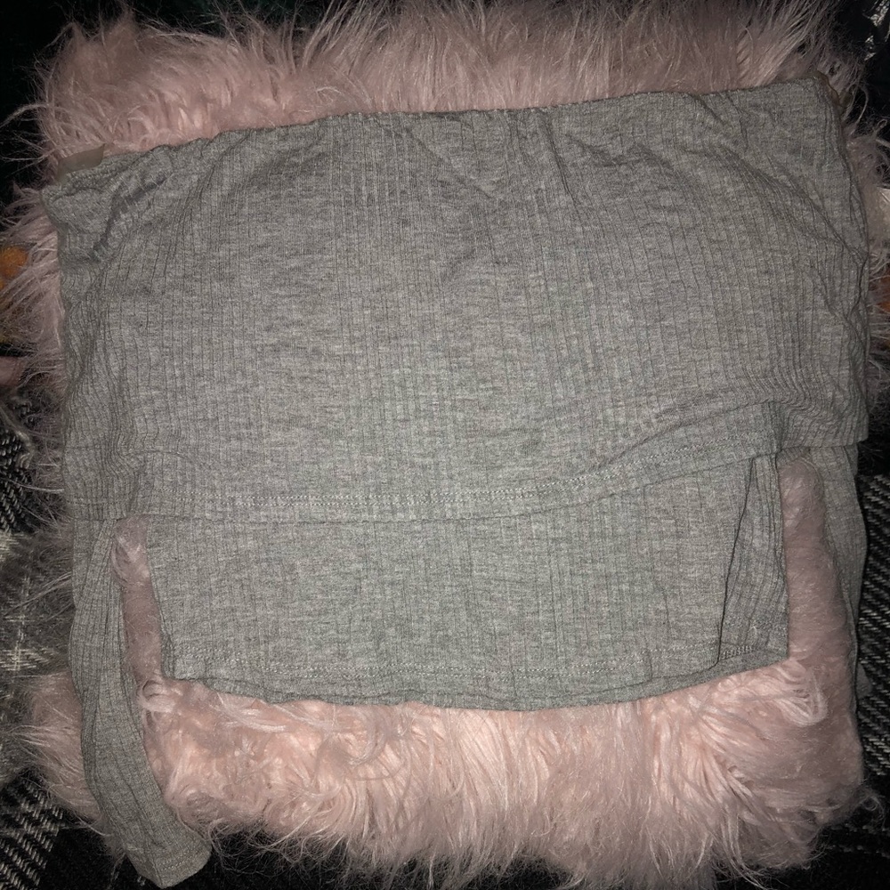 Long sleeve half crop top